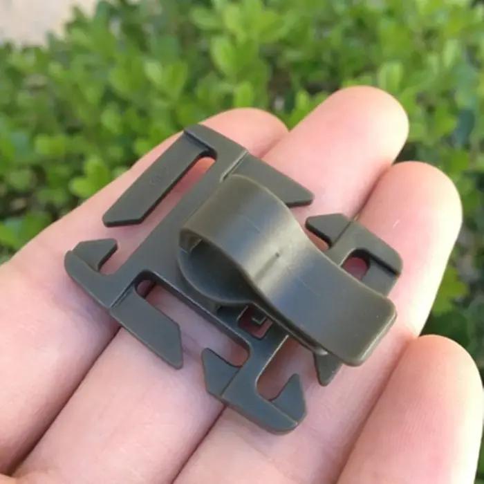 Clip de Tube à boire rotatif Molle, 2 pièces, vessie d'hydratation, piège à Tube de paille, Clip de