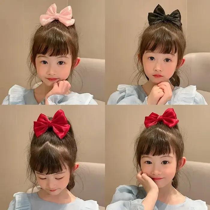 Pinces à cheveux avec nœud, 2 pièces, pinces à fleurs élégantes pour enfants et dames, ensemble épin