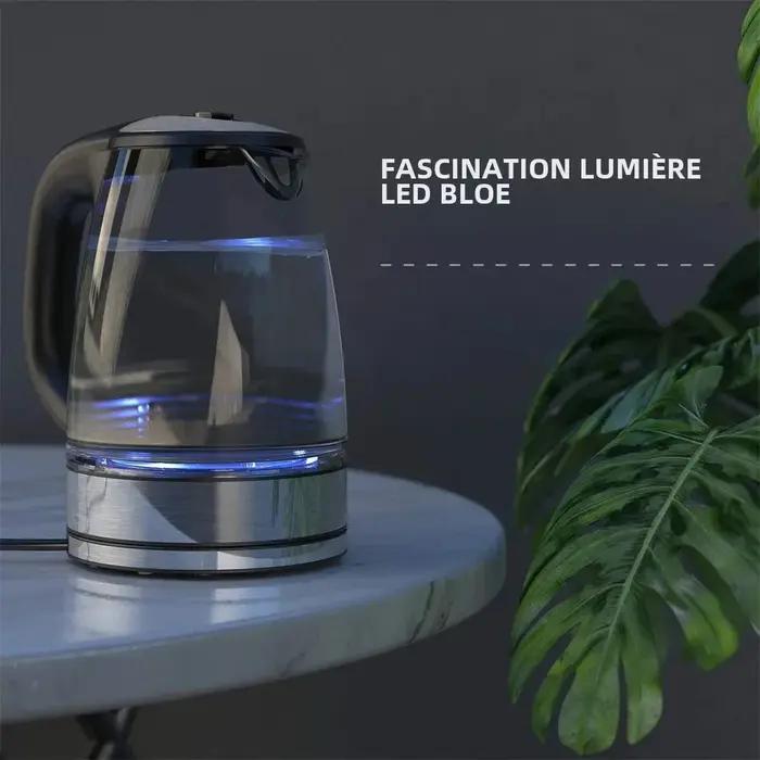 DEVISIB Bouilloire électrique en verre