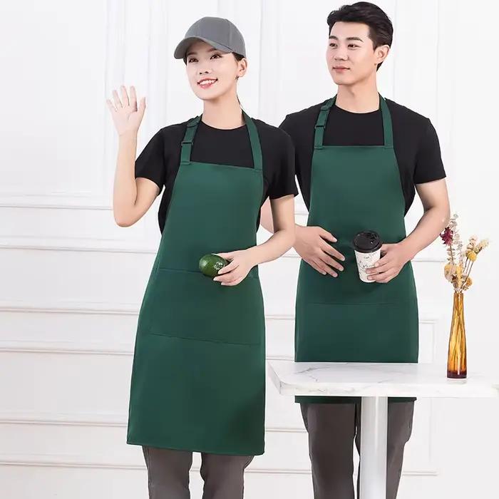 Tablier de cuisine personnalisé pour femme et homme, tablier de travail pour grillades, restaurants,
