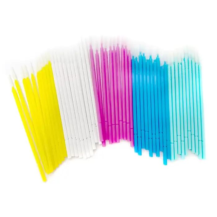 Applicateurs de micro-brosses pliables pour extensions de cils, livres de colle, poulet, 100 pièces,