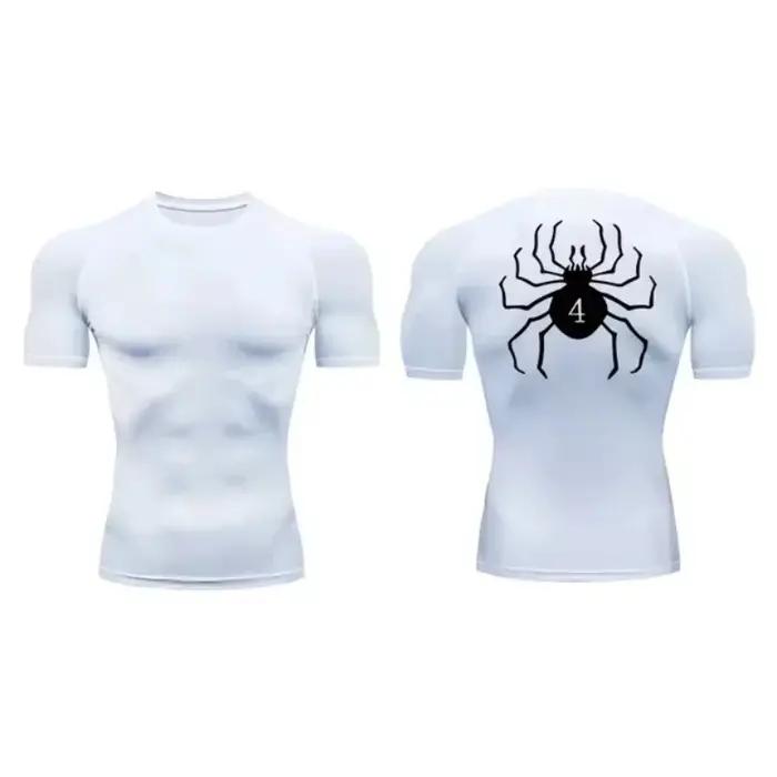 Anime Hunter x Hunter GYM Compression t-shirts course Fitness serré vêtements de Sport à manches cou