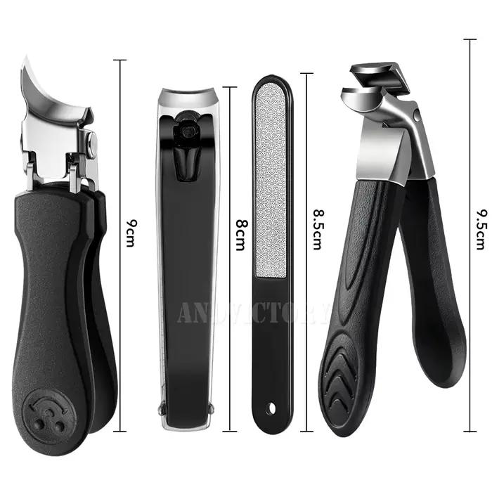 2/4 pièces/ensemble coupe-ongles ensemble ongles incarnés épais coupe-ongles ensemble pour pédicure