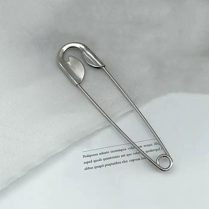 Broche Simple grande taille pour femmes, pince à cheveux, boucles en jean, costume fixe, vêtements,