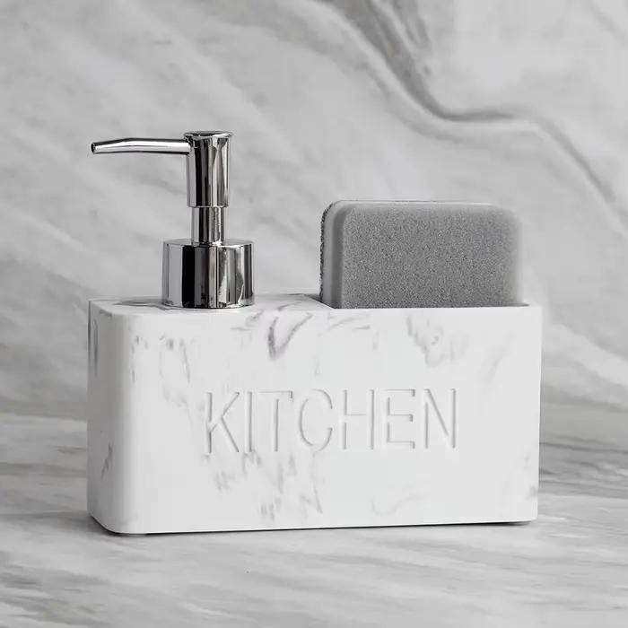 Accessoires de cuisine modernes ensemble distributeur de savon liquide distributeur de savon pour le