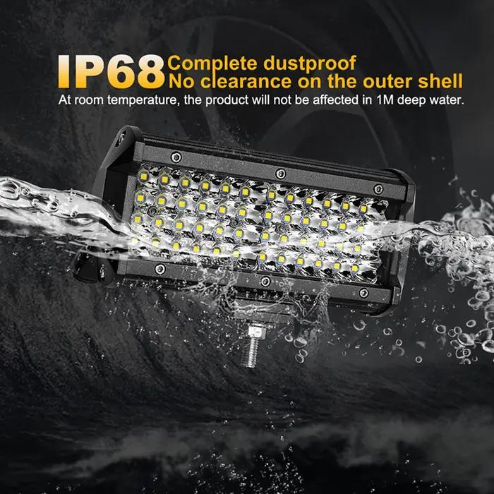 Nlpearl 4 "7" 72W 144W LED antibrouillard pour voiture SUV camion 4x4 ATV projecteur faisceau d'inon