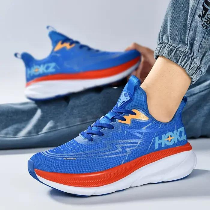 Chaussures de course pour hommes amorti en plein air antidérapant Jogging respirant formateur course