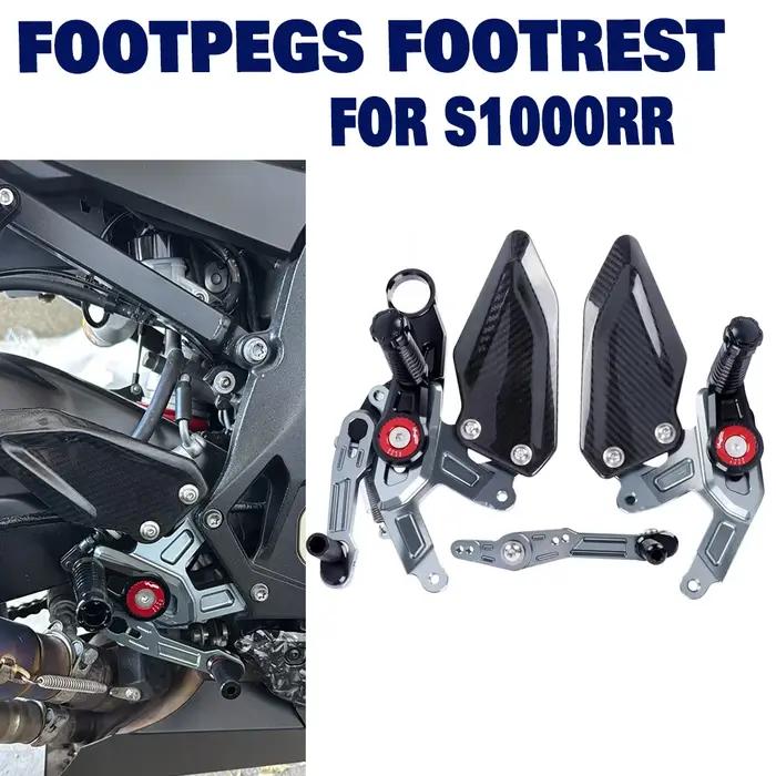 Repose-pieds réglables en fibre de carbone pour moto BMW S1000RR S 1000 RR 2015-2018