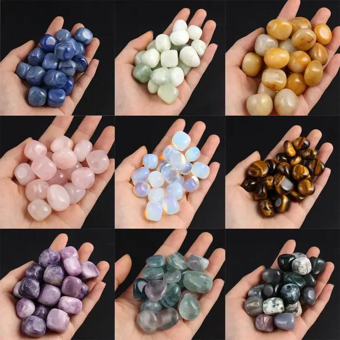 Pierre naturelle opale Fluorite cristal, 10 pièces, pierre carrée, polissage, Aura minérale, gemme,