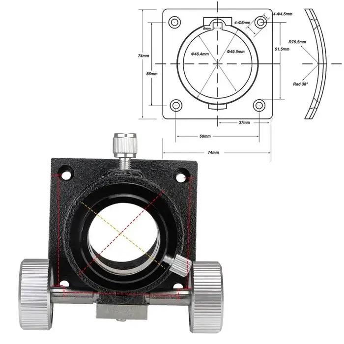 SVBONY 1.25 ''focalisateur de crémaillère et de pignon focalisateur de réflecteur newtonien pour tél