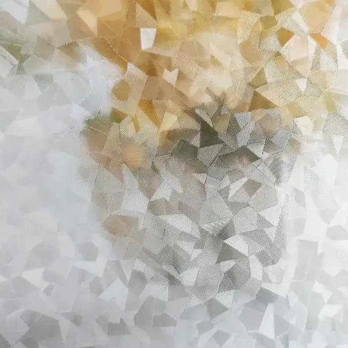 Film de fenêtre en verre, Film de confidentialité pour fenêtre givrée, vinyle décoratif 3D, décalcom