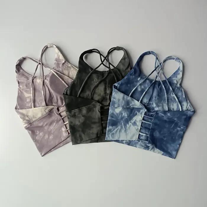 Lingerie de sport Sexy, combinaison de course antichoc, soutien-gorge d'entraînement, Fitness, teint