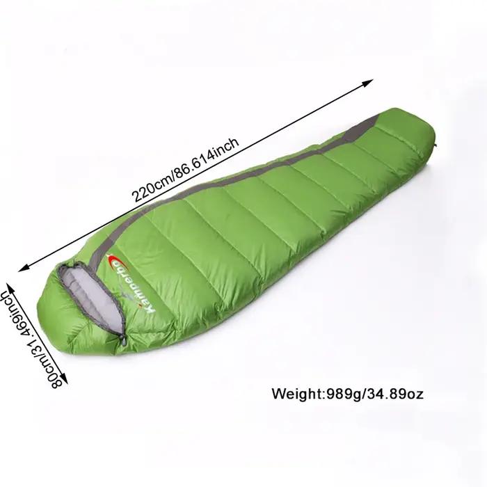 Sac de couchage ultraléger Kamperbox - Équipement camping hiver léger et compact pour randonnée