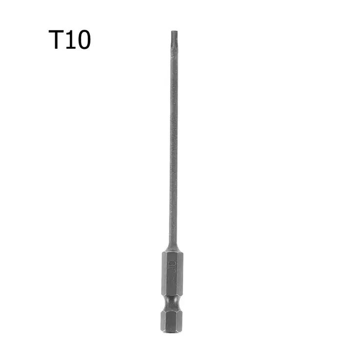 Embout de tournevis magnétique Torx, 100mm de long, T8,T10,T15,T20,T25,T27,T30,T40, tournevis électr