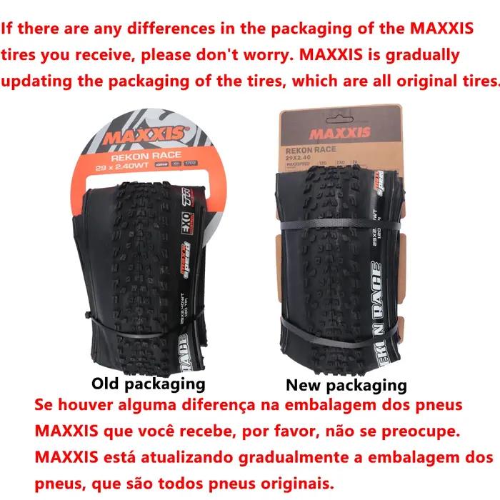 MAXXIS REKON RACE pneu de vélo de montagne d'origine 29x2.25 29x2.35 29x2.4 pneus de vélo tout-terra