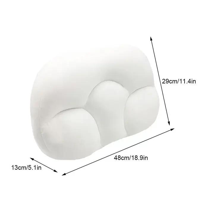 Oreiller de sommeil rond en mousse à mémoire de forme, oreiller orthopédique doux pour le cou, libér