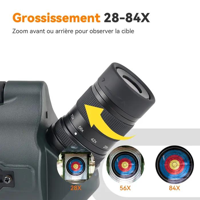 Longue-vue Svbony SV41Pro 80mm Optique FMC Observation Ciel Oiseaux Camping Occasions Spéciales