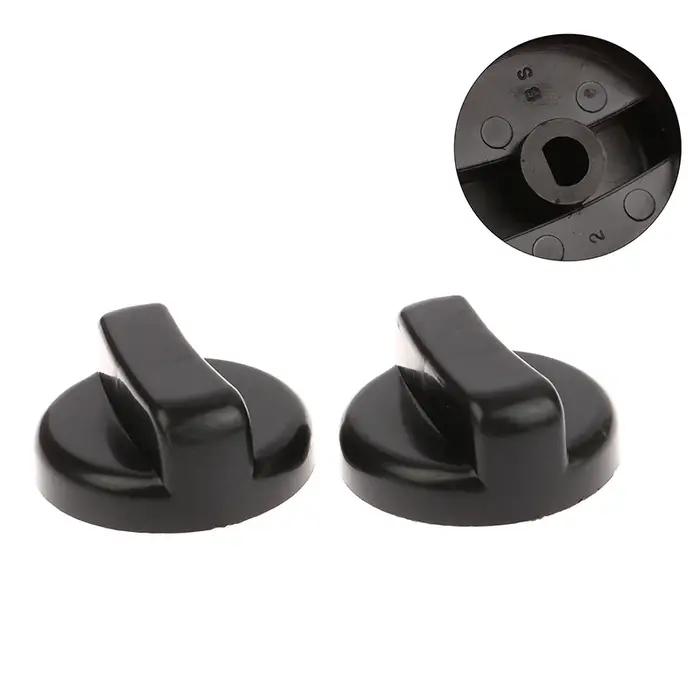 Poignée en plastique générale de 8mm, 2 pièces, remplacement de cuisinière à gaz, bouton de commande