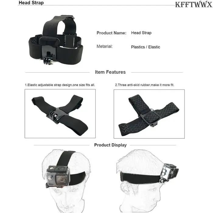 KFFTWWX-Kit d'accessoires pour GoPro Fore13, 12, 11, 10, 9, Noir, 8, 7, 6, Support de trépied pour S