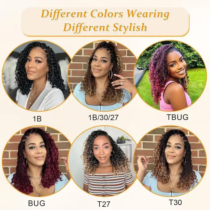 10 pouces déesse boîte tresses Crochet cheveux 1 paquet/lot synthétique Boho Crochet boîte tresses a