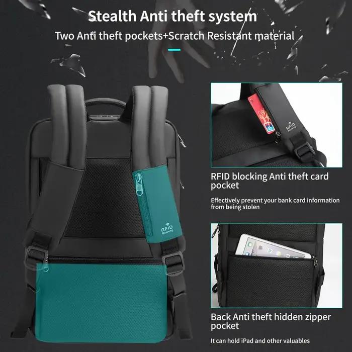 Tigernu Anti-vol sac à dos 15.6 pouces sac à dos pour ordinateur portable hommes TPU sacs à dos de v