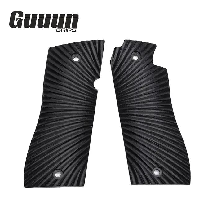 Guuun – poignée G10 pour Star BM/BKM OPS, Texture Sunburst, 6 couleurs au choix