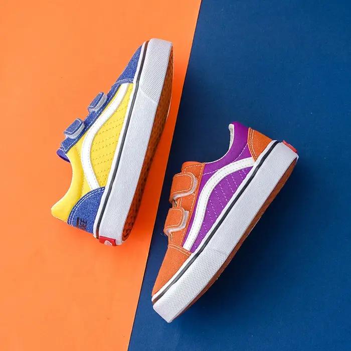Opoee-Chaussures Respirantes en Toile Colorée pour Enfant Garçon et Fille, Version Coréenne, Nouvell