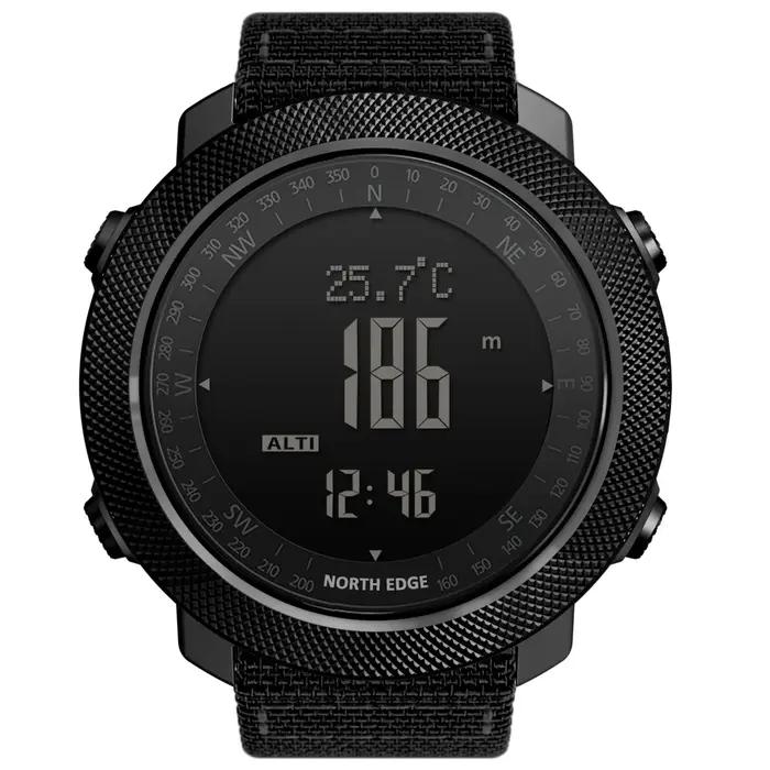 NORTH EDGE – montre connectée pour hommes, horloge militaire, boussole, altimètre, baromètre, podomè