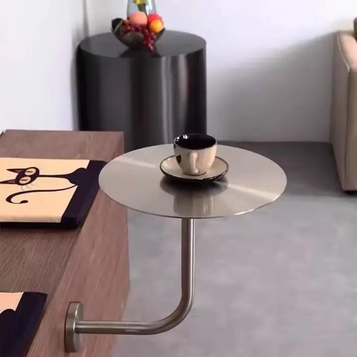  Instagrammable Table de café murale salon de thé Tables rondes Table à manger peu encombrante en m