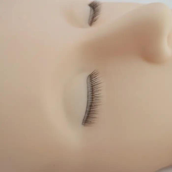 Tête de Mannequin 4D pour la Pratique de l'Extension des Cils, Outils de Formation au Greffage avec
