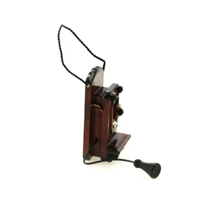 1:12 maison de poupée Miniature Antique montage mural téléphone Style Vintage salon chambre cuisine