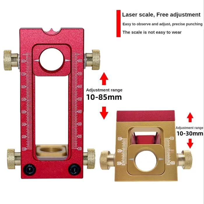Guide de perçage 2 en 1, gabarit de chevilles, localisateur de poinçons à vis pour armoire de lit, j