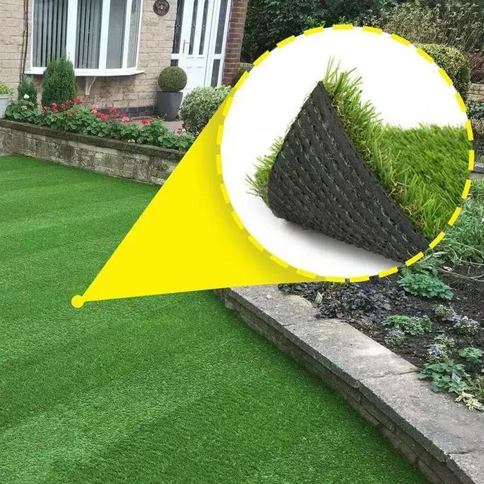Tapis de Gazon Artificiel Simulation de Plante Verte Lavable Résistant à la Moisissure Intérieur Jardin Extérieur Occasions Spéciales