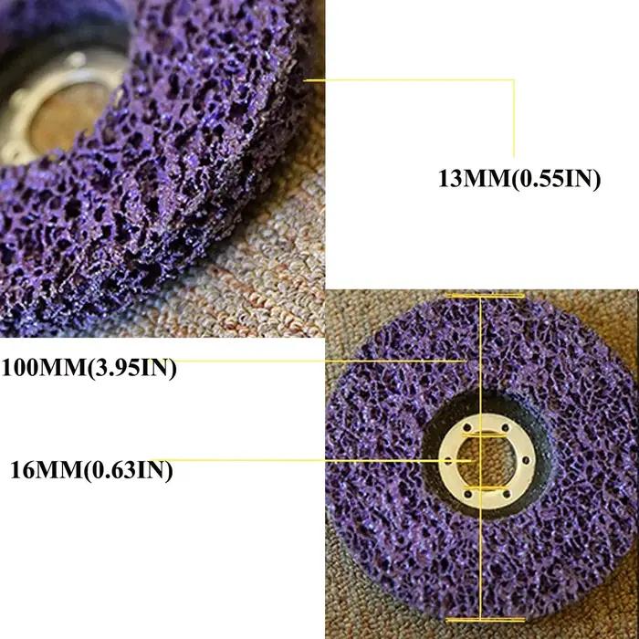 Disque à bande Poly, roue Abrasive, dissolvant de peinture, meules propres pour motos, meuleuse d'an
