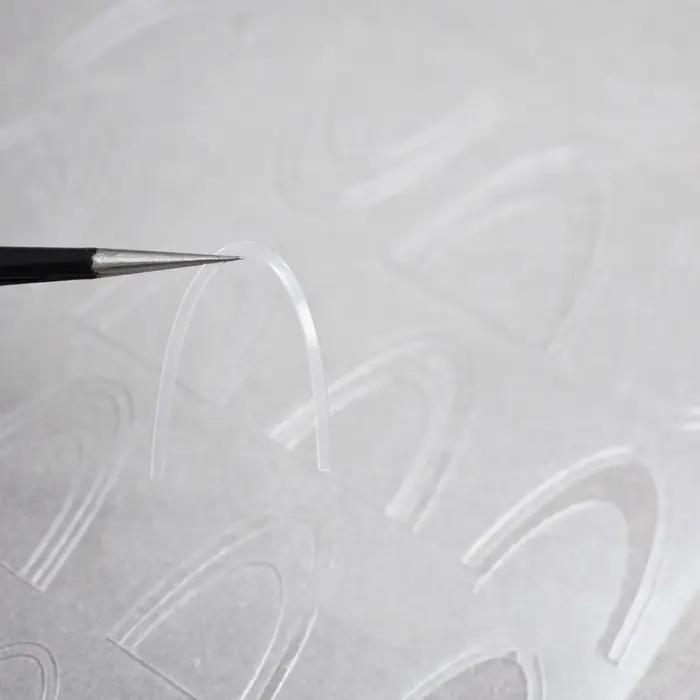 Autocollants pour ongles français en dentelle creuse, 1 pièce, mode Simple, curseur auto-adhésif, dé