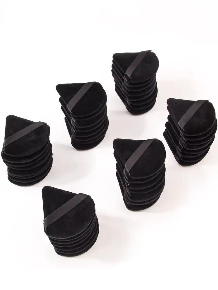2 pièces/100 pièces Triangle bouffée de poudre pour poudre libre liquide cosmétique doux en peluche