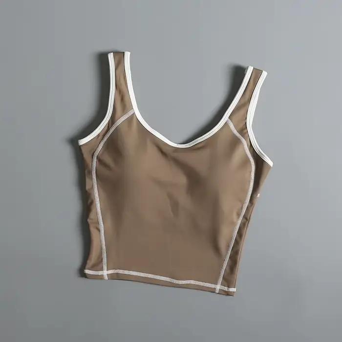 Soutien-gorge de sport pour femmes idéal pour l'été dos élégant antichoc pour course yoga et entraînement professionnel confortable durable