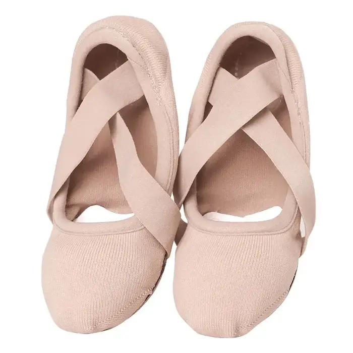 Femme chaussures de Ballet ballerines chaussures enfants pantoufles de danse filles élastique doux c