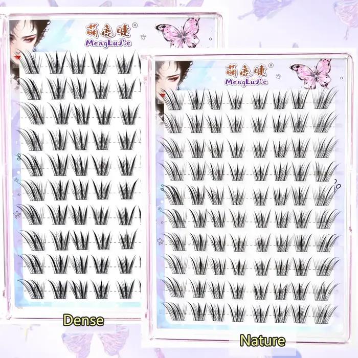Nouveau Style chinois faux cils renards Style Dense simple grappe segmenté naturel vaporeux cils agr