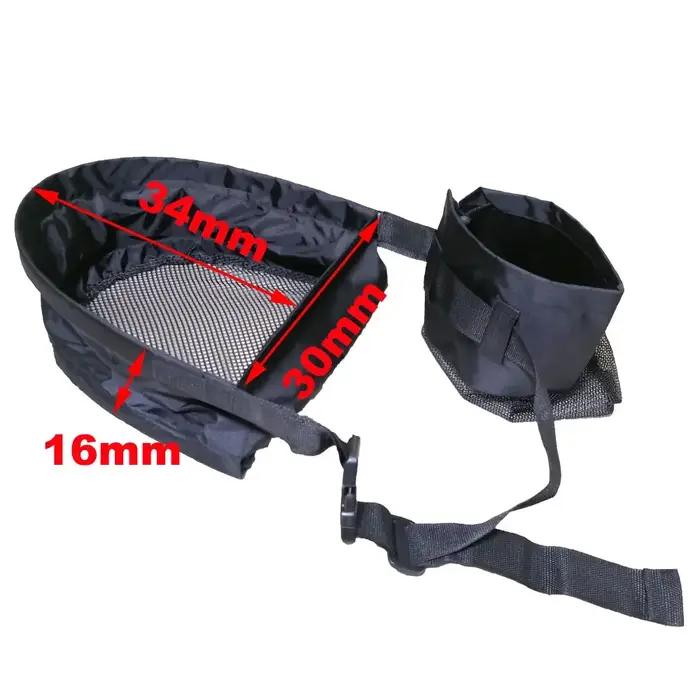 Plateau en maille pour pêche à la mouche, panier à dénuder, sac avec ceinture/sac de transport