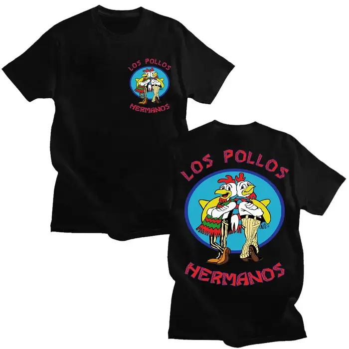 T-shirts de la série télévisée Breaking Bad Los Pollos Hermanos, T-shirt drôle des frères poulets po