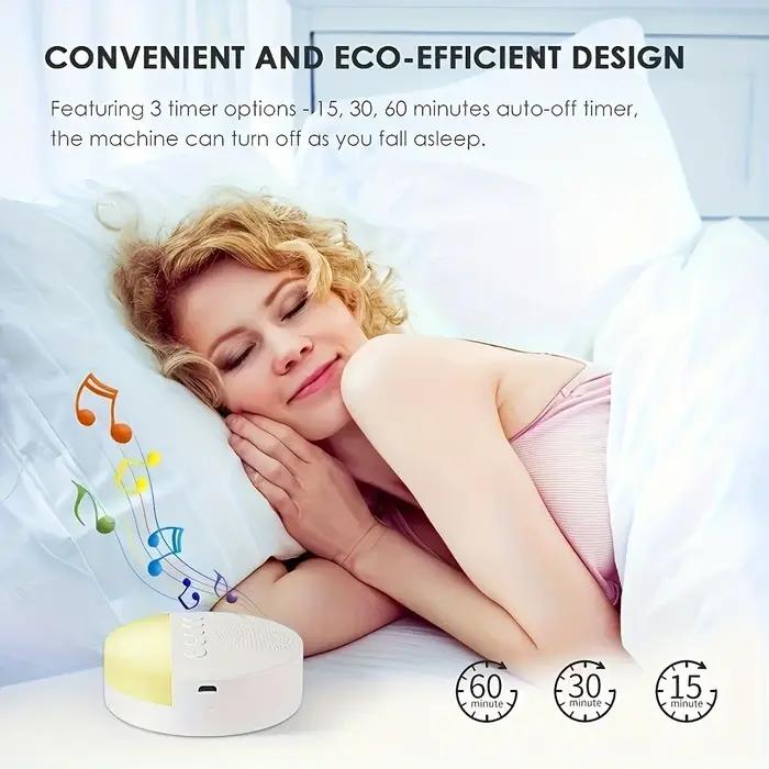 Machine à bruit blanc pour bébé, Rechargeable par USB, arrêt temporisé, lecteur de son pour bébé, ve