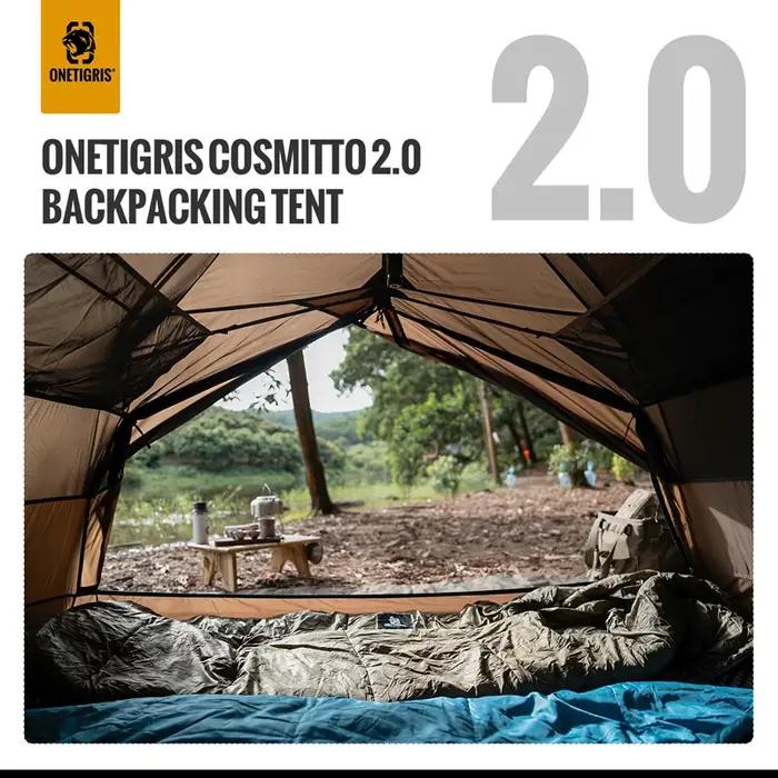 OneTigris COSMITTO 2.0 tente de Camping pour deux personnes 3 saisons installation facile tente de v