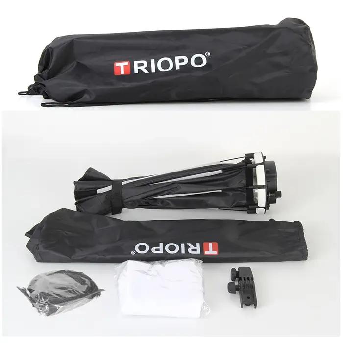 Triopo 90 cm universel extérieur parapluie octogonal Softbox avec grille en nid d'abeille Speedlite