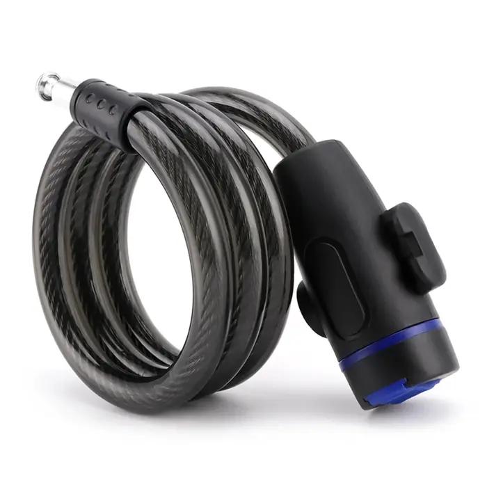 Antivol de vélo avec 2 clés - Câble de sécurité antivol en acier pour vélo, VTT, vélo de route, trot
