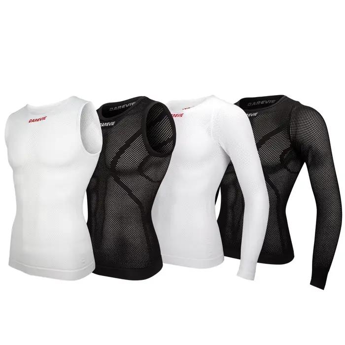 DAREVIE maillot de cyclisme sans couture Compression serré maillot de cyclisme pour hommes respirant