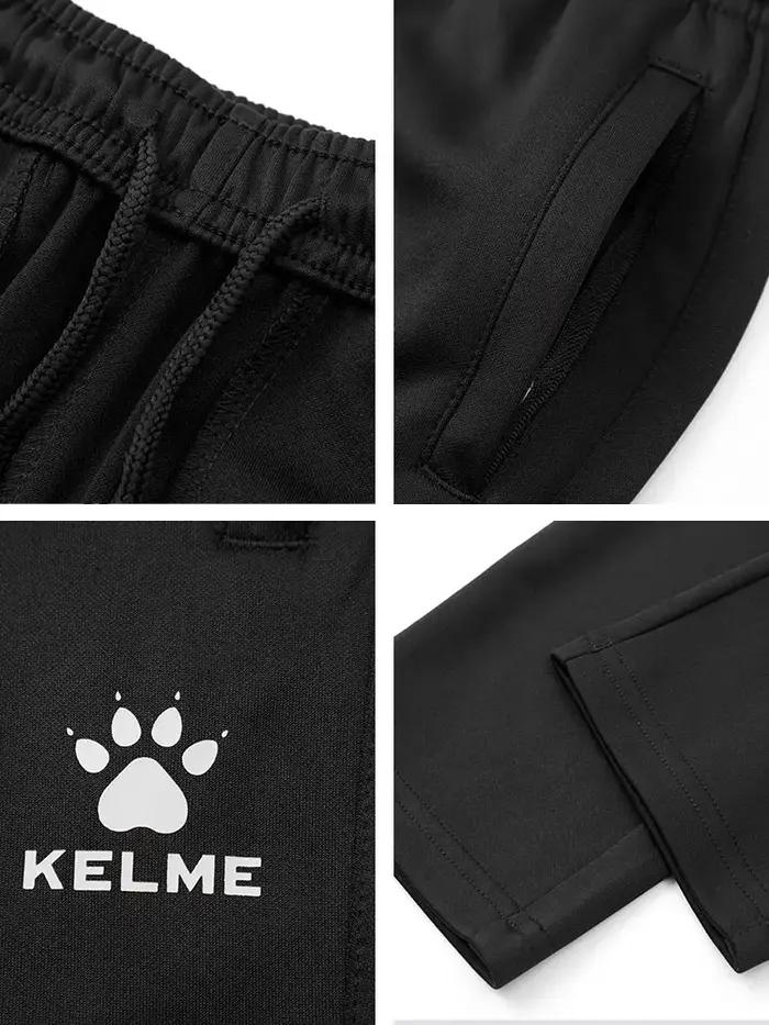 Kelme pantalon droit tricoté personnalisé pour enfants course en plein air pantalon de sport polyval