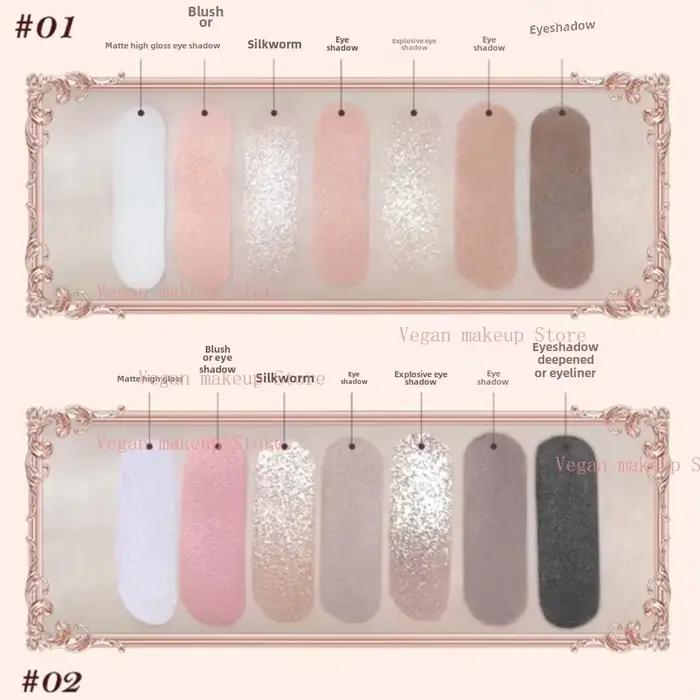 Flowerkaren fraise Cupidon Collection Palette de teint du visage Blush fard à paupières surligneur f