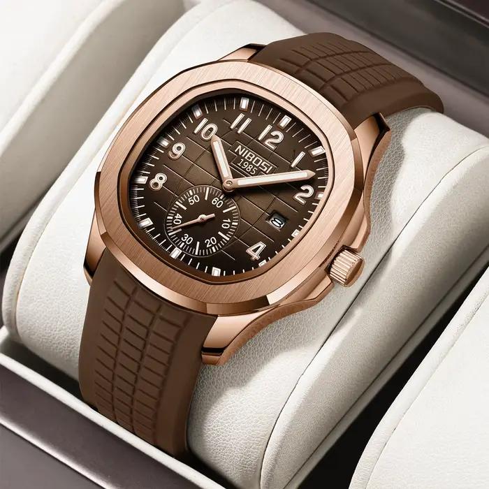 NIBOSI nouvelles montres haut de gamme de luxe étanche lumineux numérique montres à Quartz décontrac