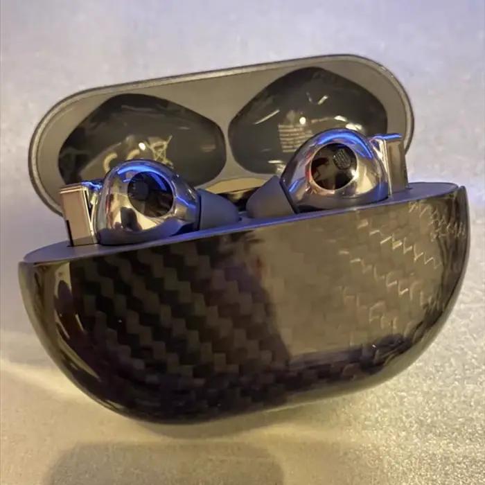 Étui pour casque Huawei Freebuds Pro4 en Fiber de carbone véritable, housse de protection Ultra-minc